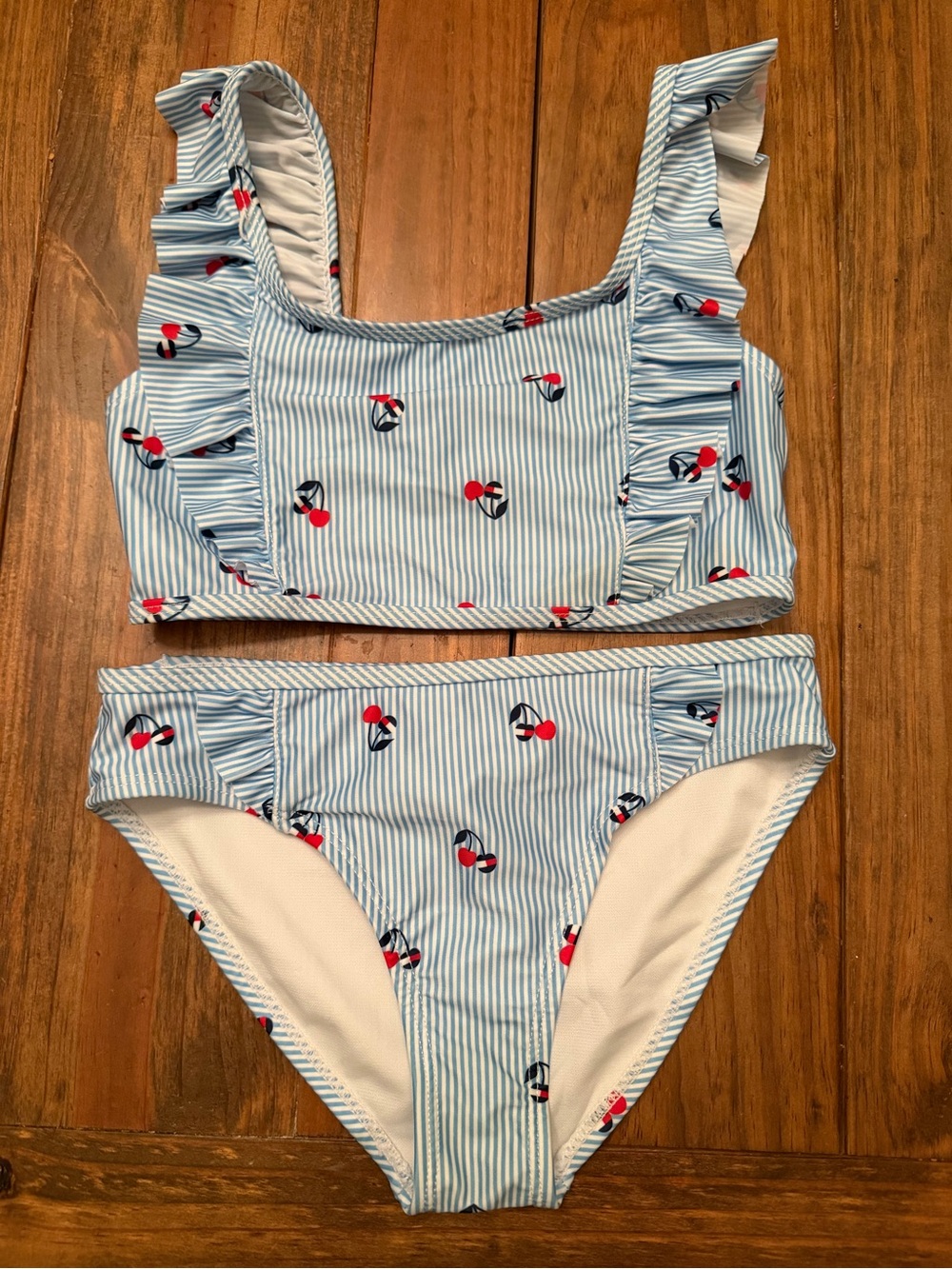 Tommy Hilfiger Red, White, and Blue Swim suit - Girls 8/10